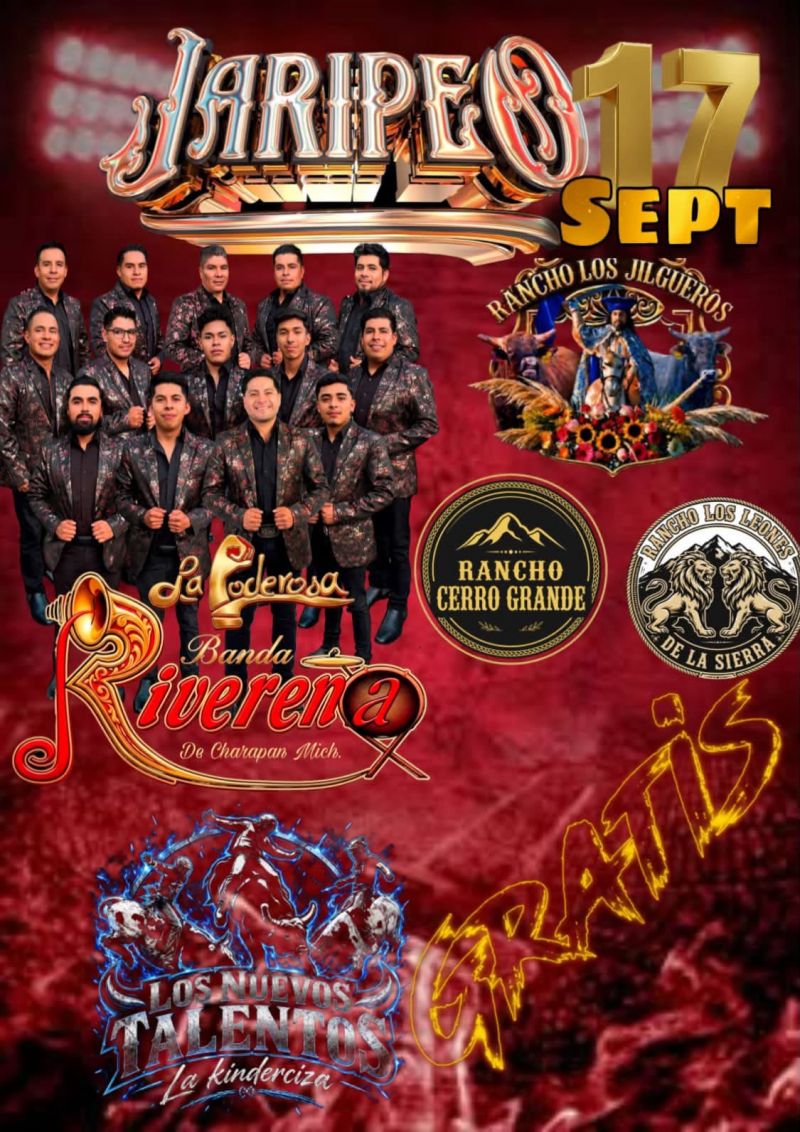Tradicional jaripeo de Fiestas Patrias.